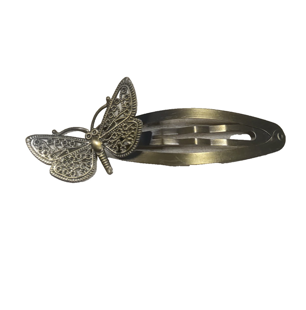 Butterfly Clip Hair Barrette Copper Color Tight Fun Spring